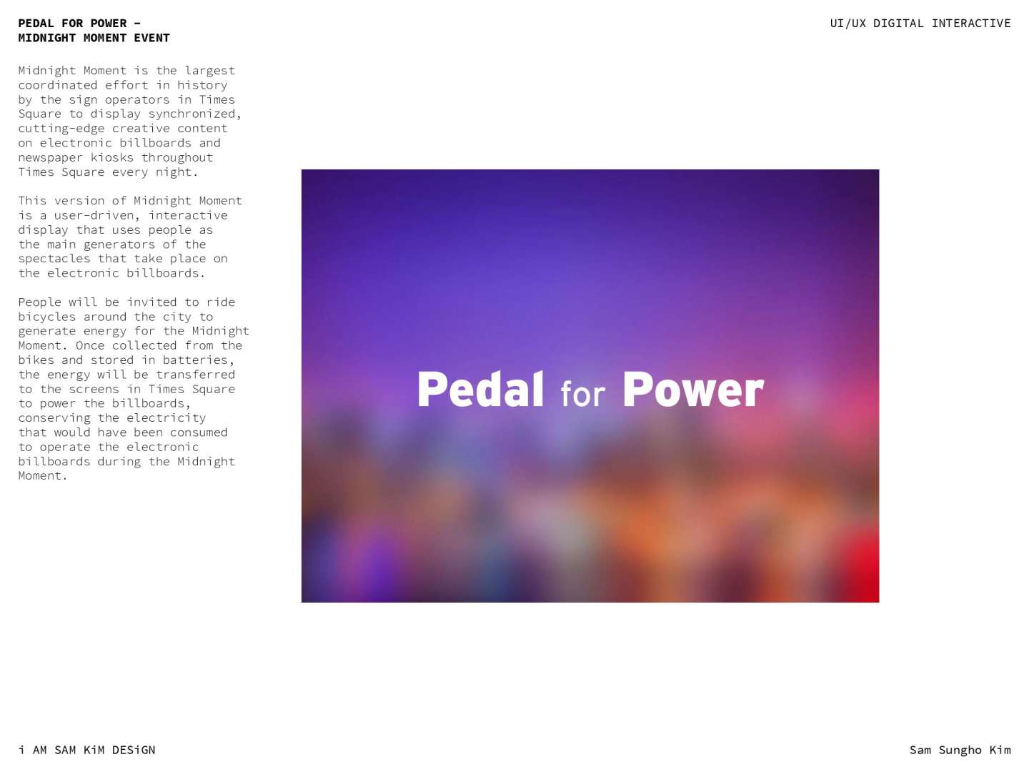 PEDAL FOR POWER