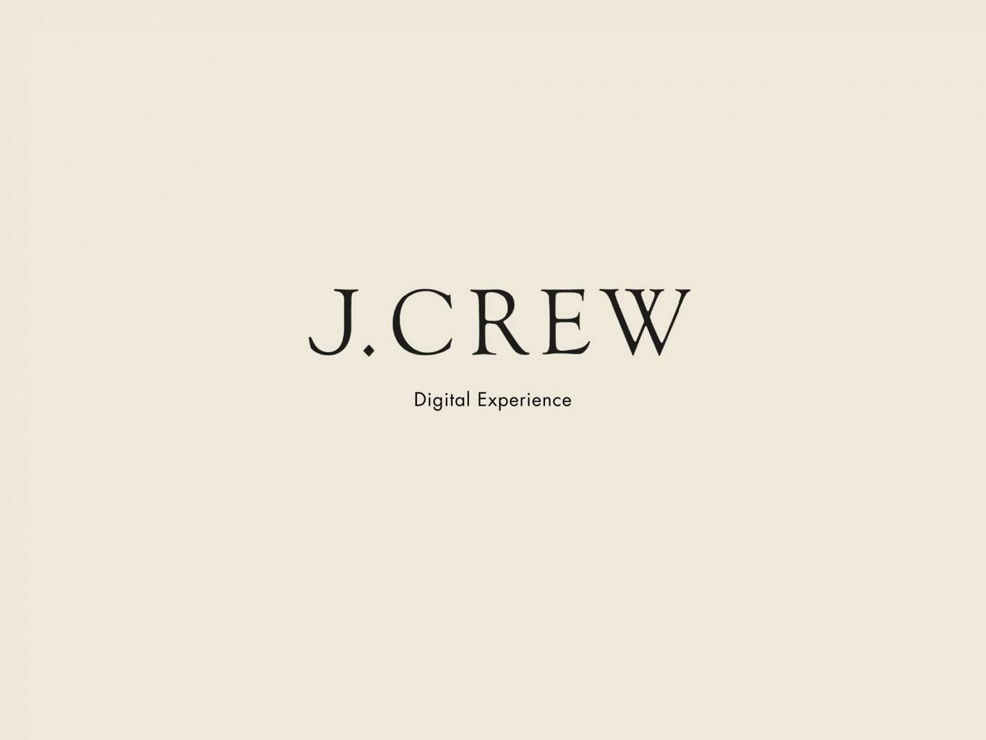 J.Crew digital experience