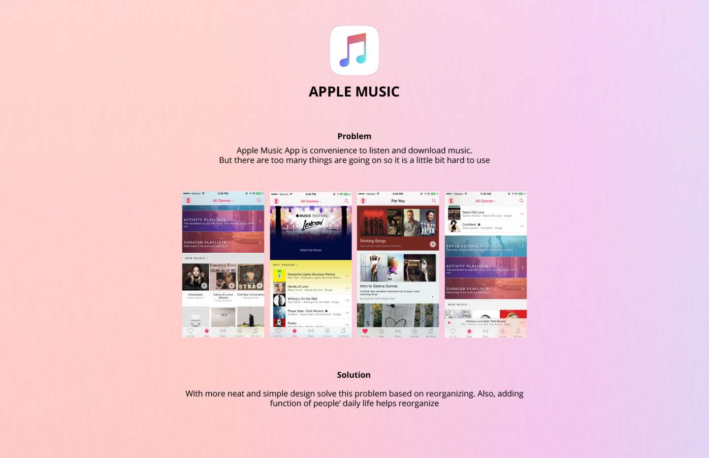 Apple Music App Redesign
