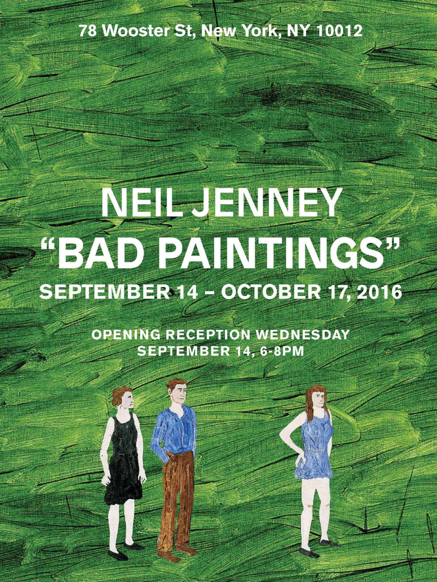 Neil Jenny "Bad Painting" exhibition poster