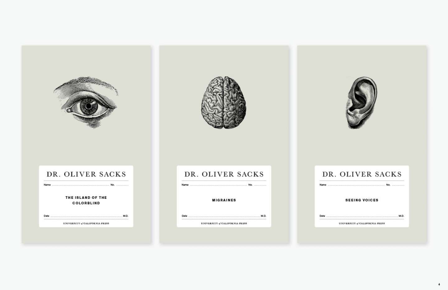 Oliver Sacks Book Cover Series