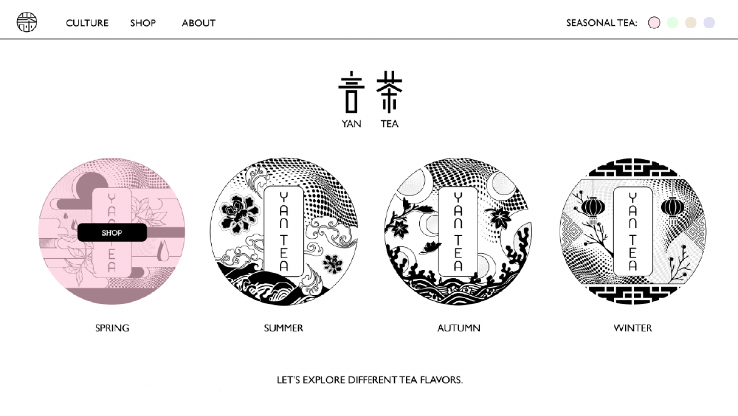 Yan Tea Website Design