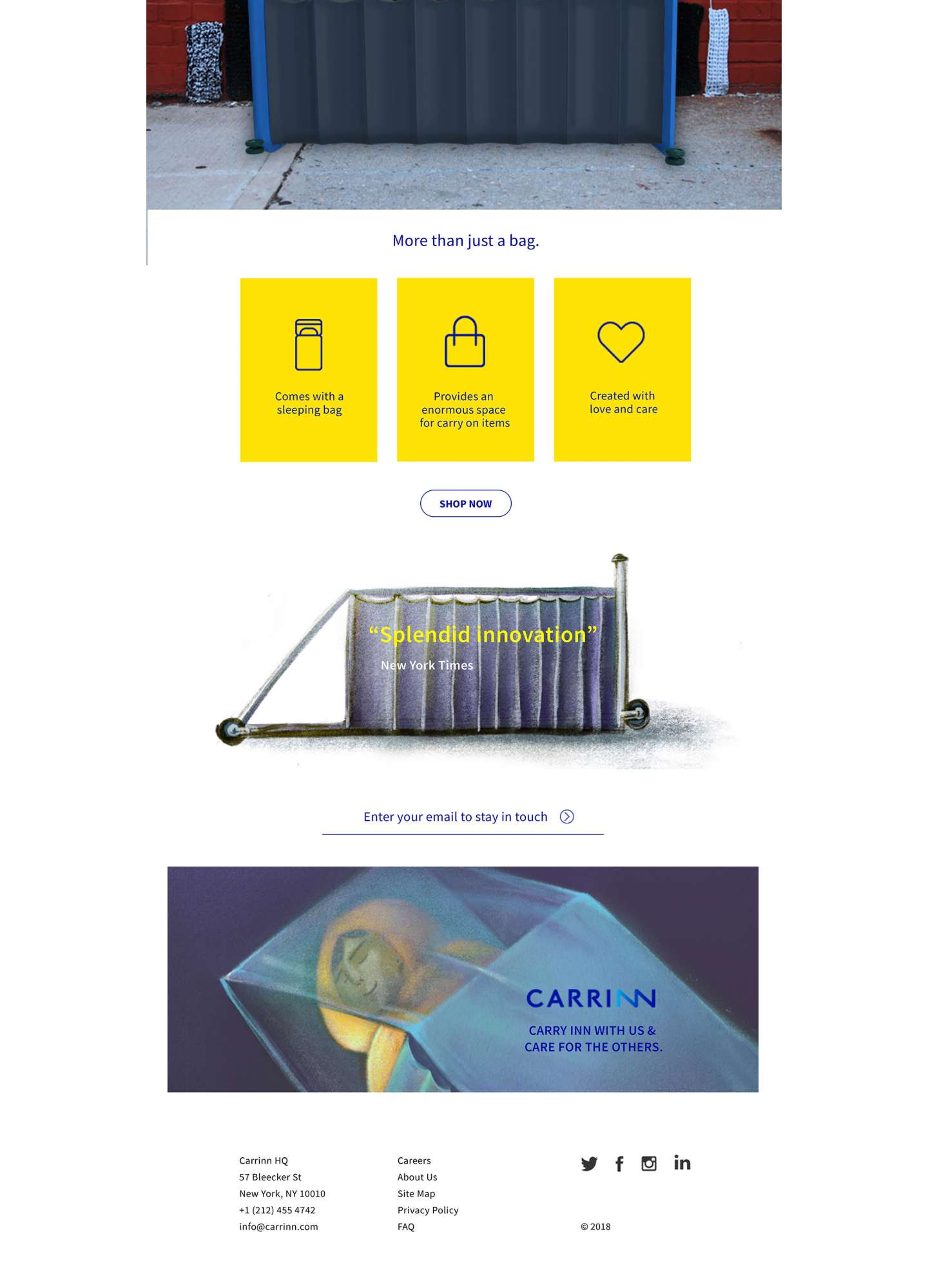 CarrInn（Design for homeless）