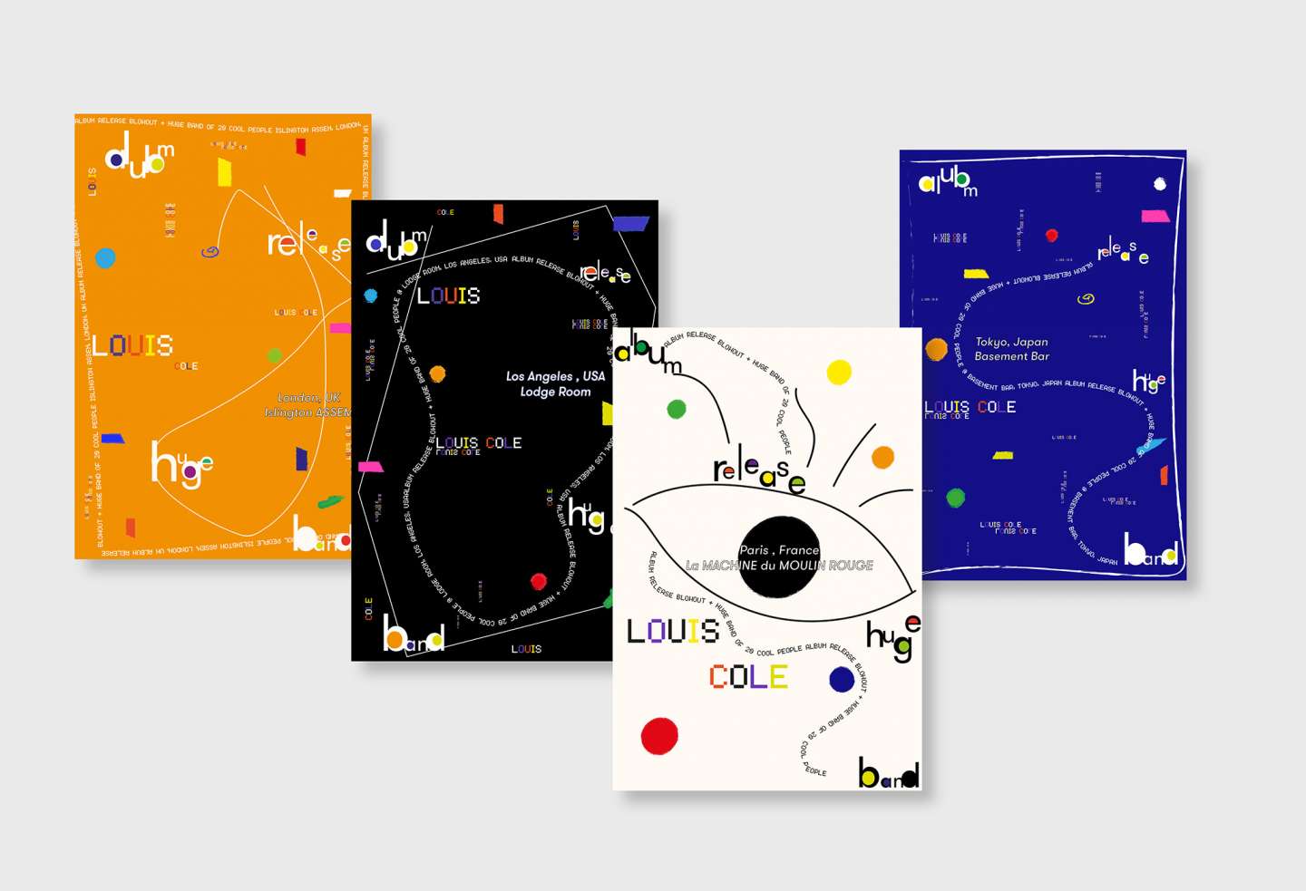 Louis Cole Tour Poster Series & Album Design