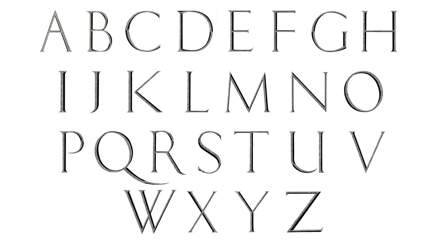 Cut Paper Alphabet