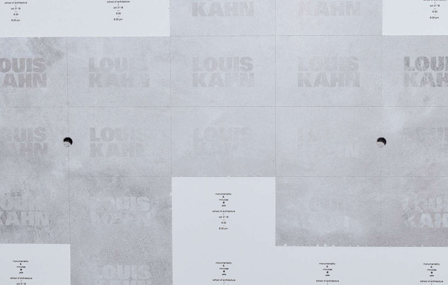 Louis Kahn Yale Architecture Double Poster