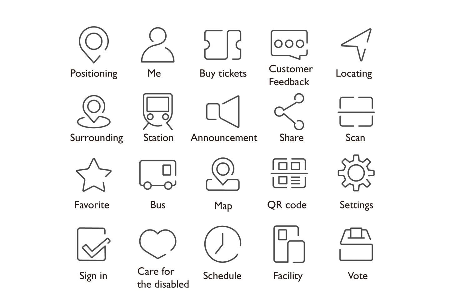 Shenzhen Metro App Icon System Design