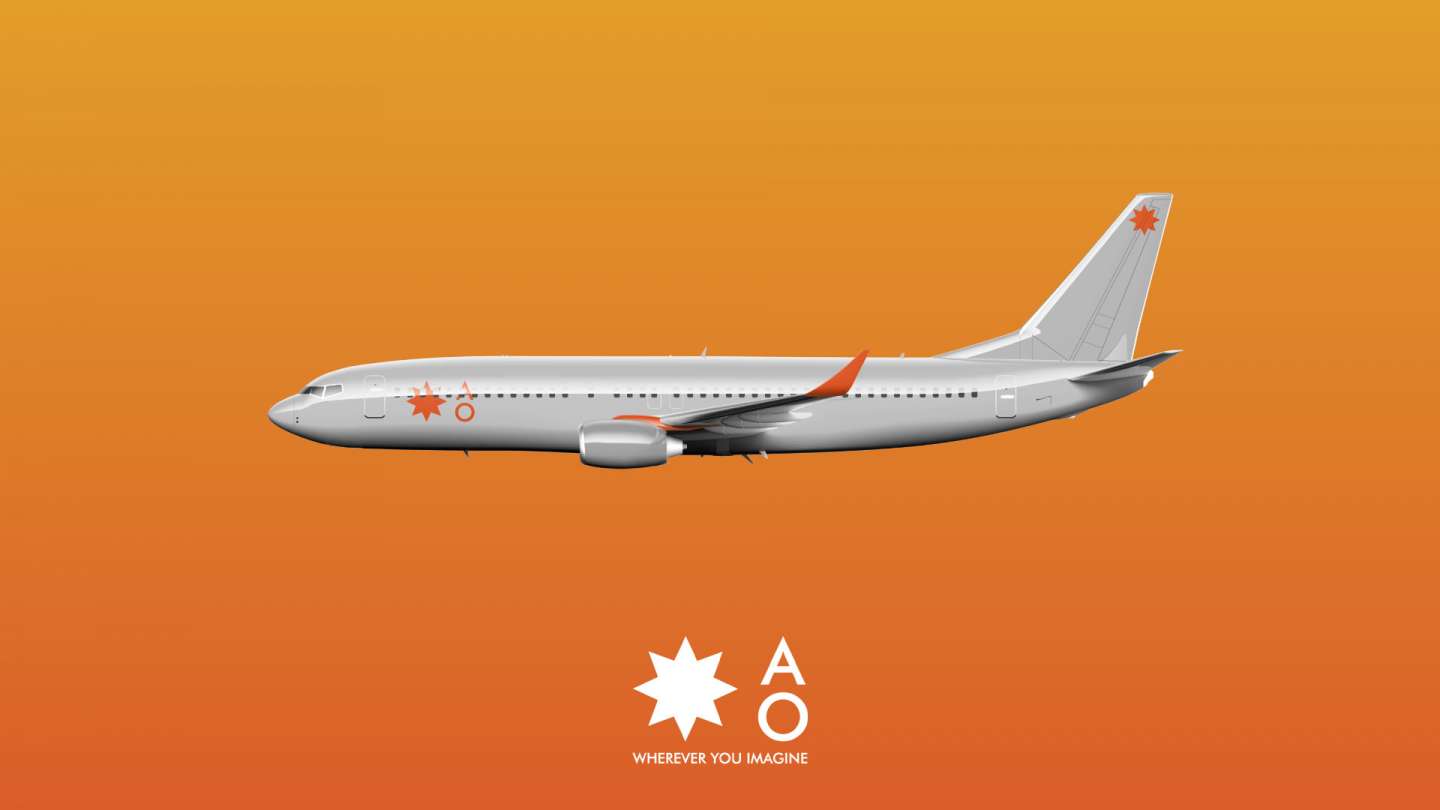 AO regional airline branding