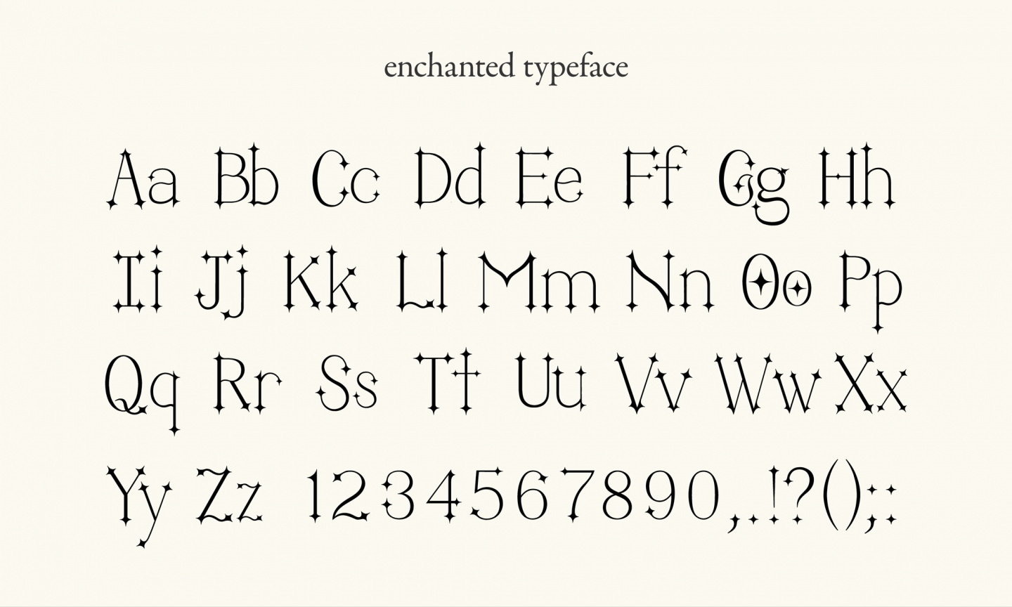 Enchanted Typeface Design