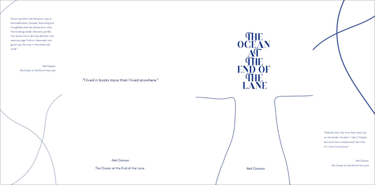 THE OCEAN AT THE END OF THE LANE BOOK COVER