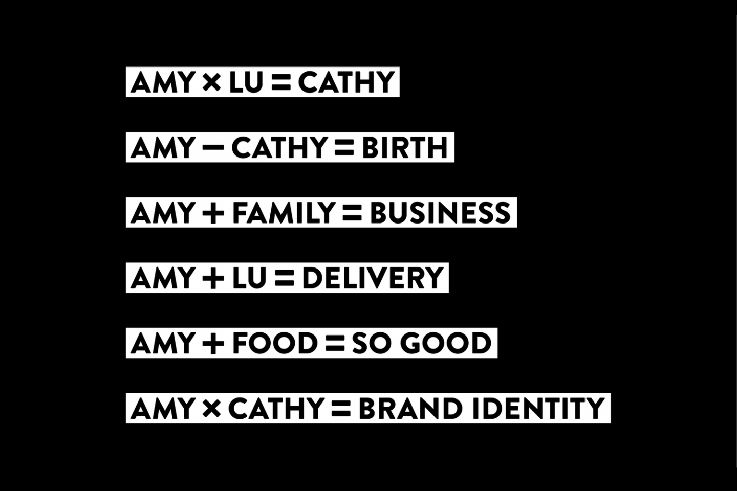 Amy × Cathy