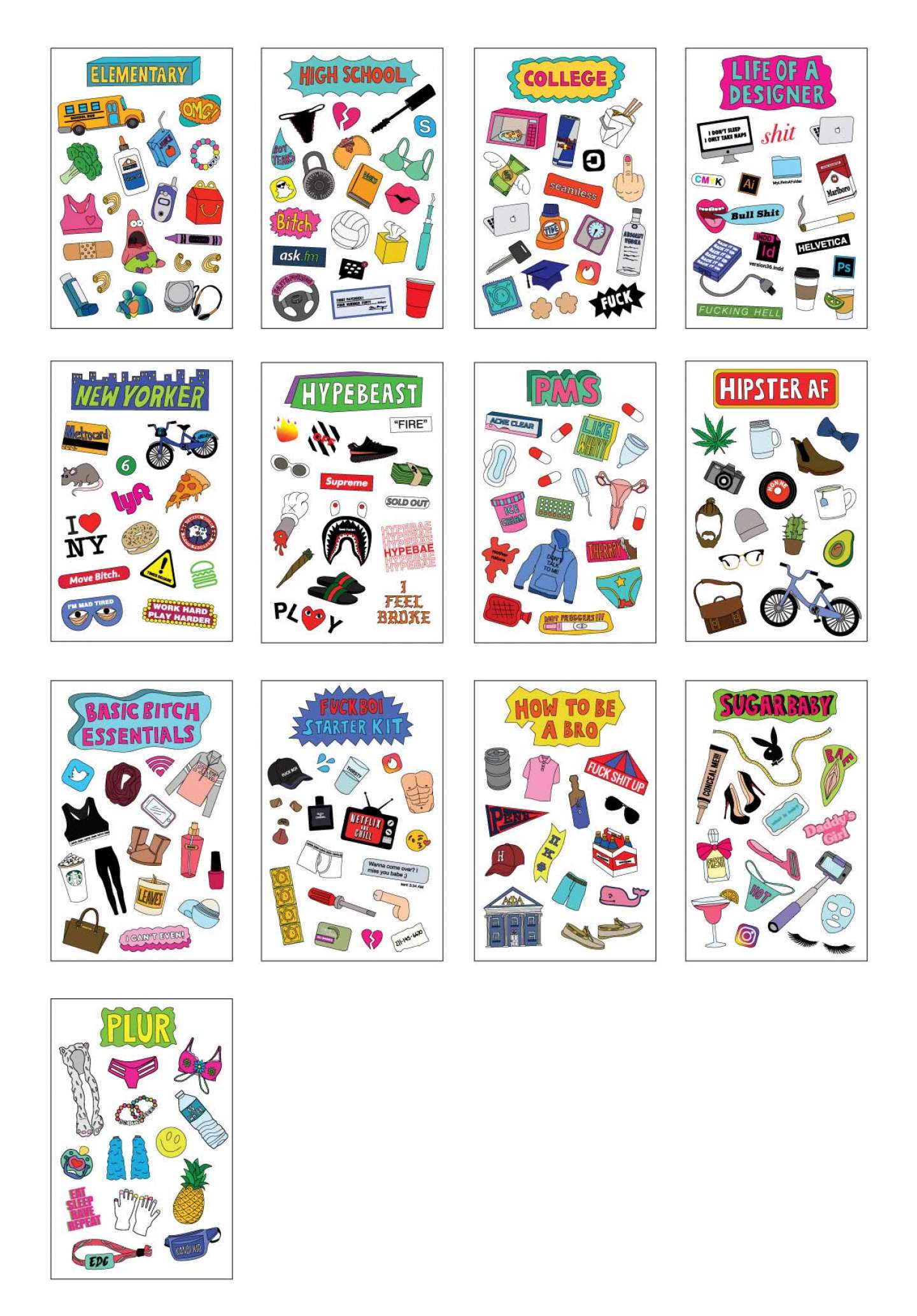 1-800-LIFE Sticker Pack