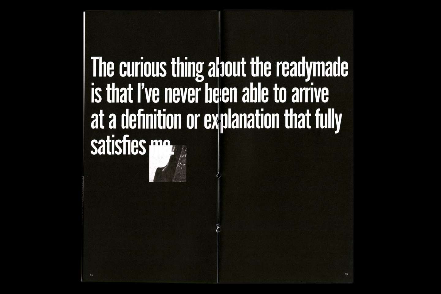 Marcel Duchamp Readymade Monograph