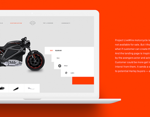 Harley Davidson - Project Livewire Website Redesign