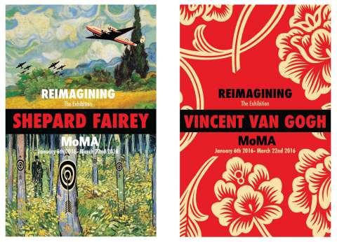 Shepard Fairey and  Vincent Van Gogh  Collaboration