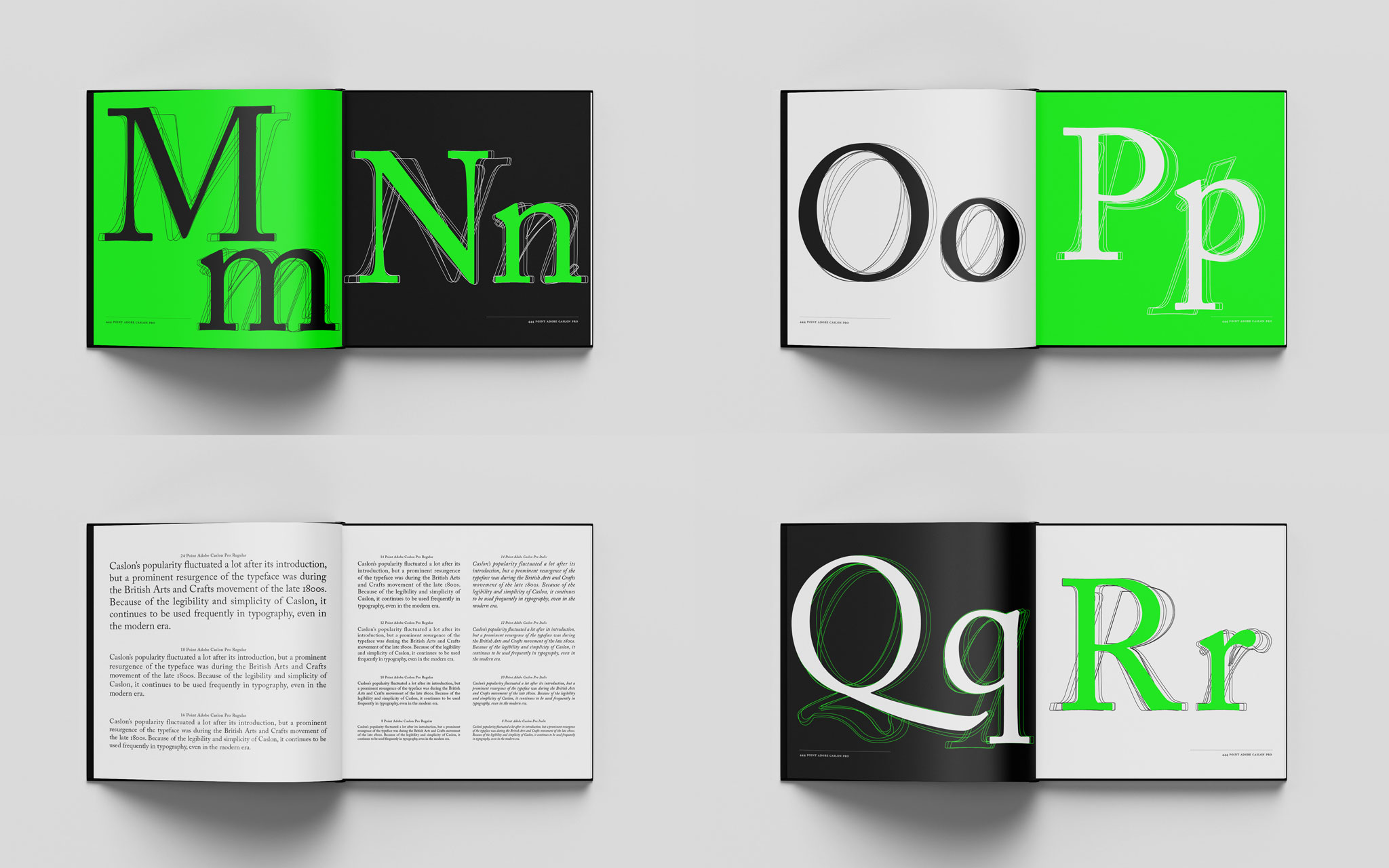 Caslon Typeface Specimen By Han Zhi Wang SVA Design