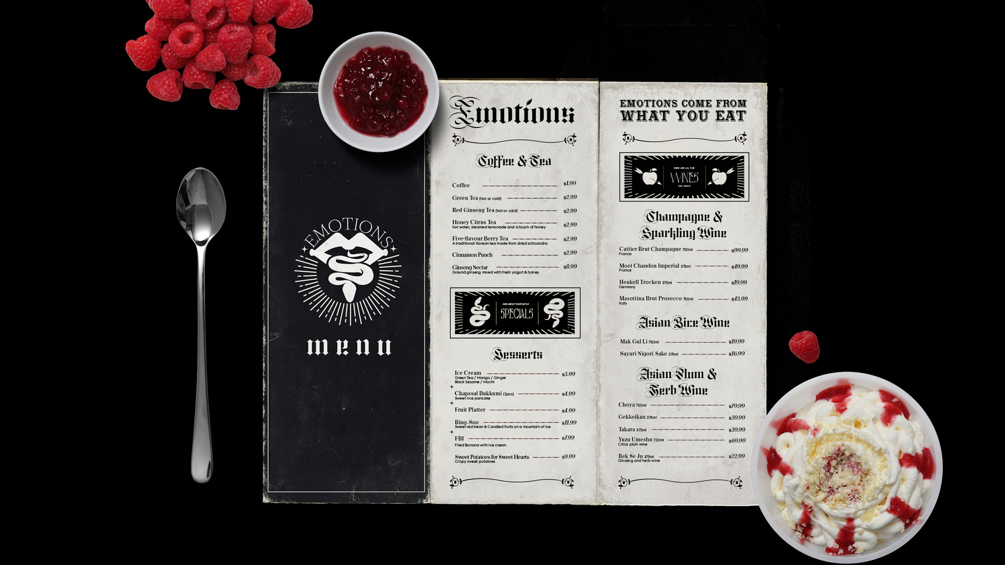 Emotions Restaurant Branding By Yuxin Wang Sva Design