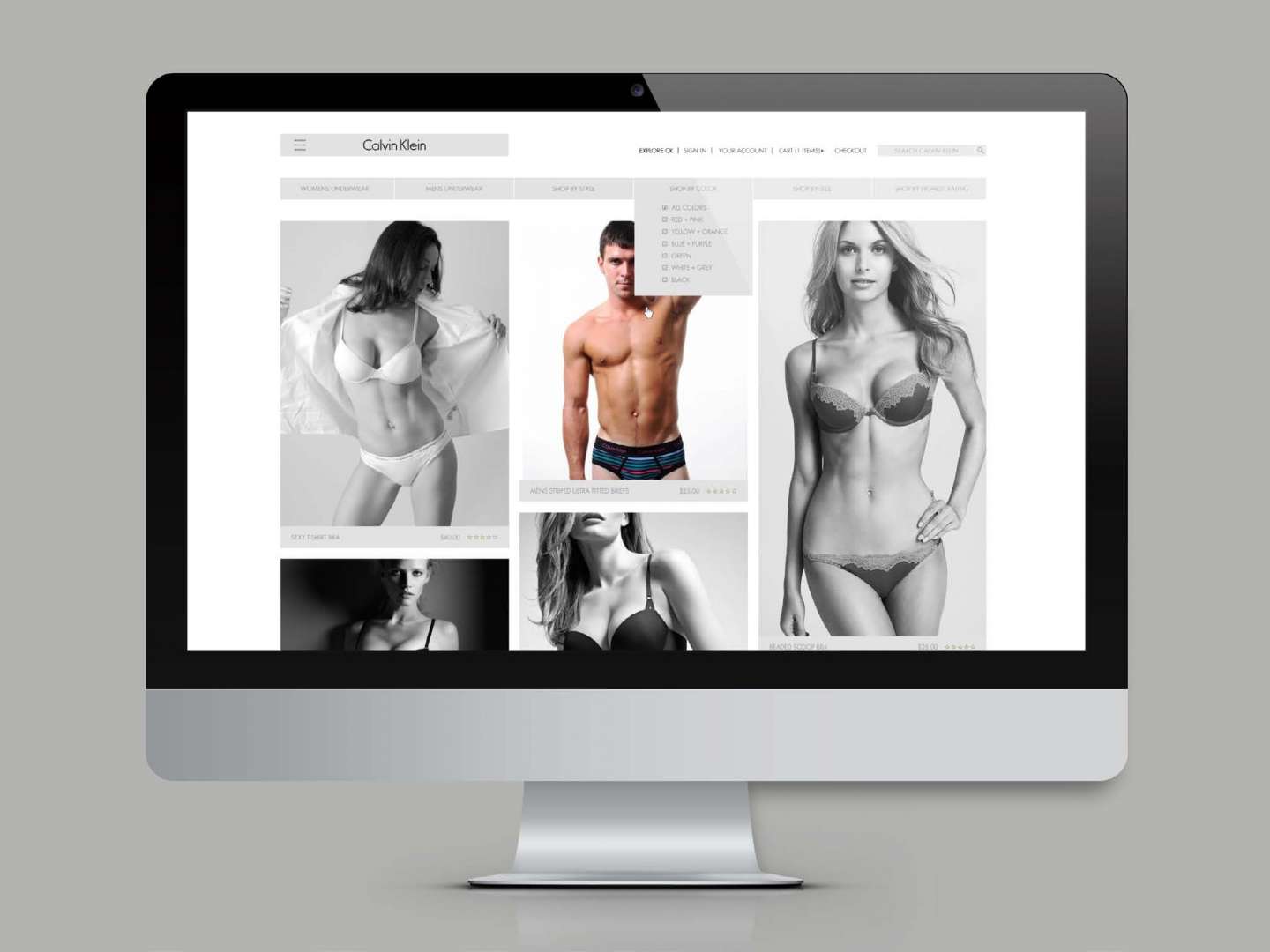 Calvin Klein Web Redesign