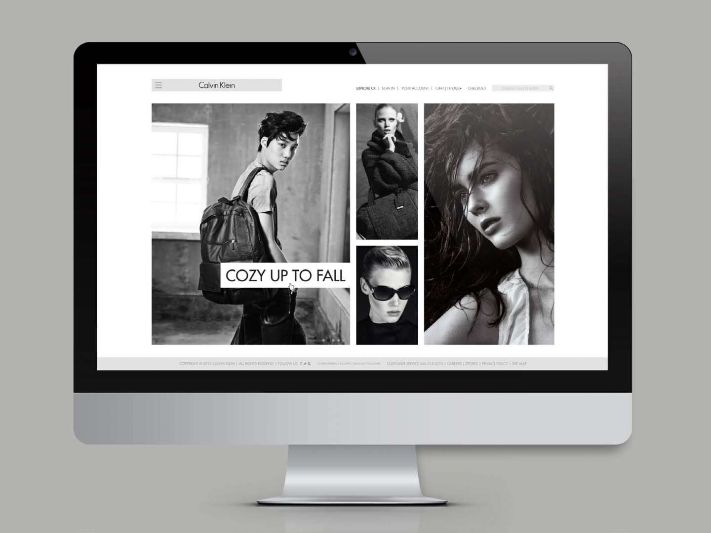 Calvin Klein Web Redesign