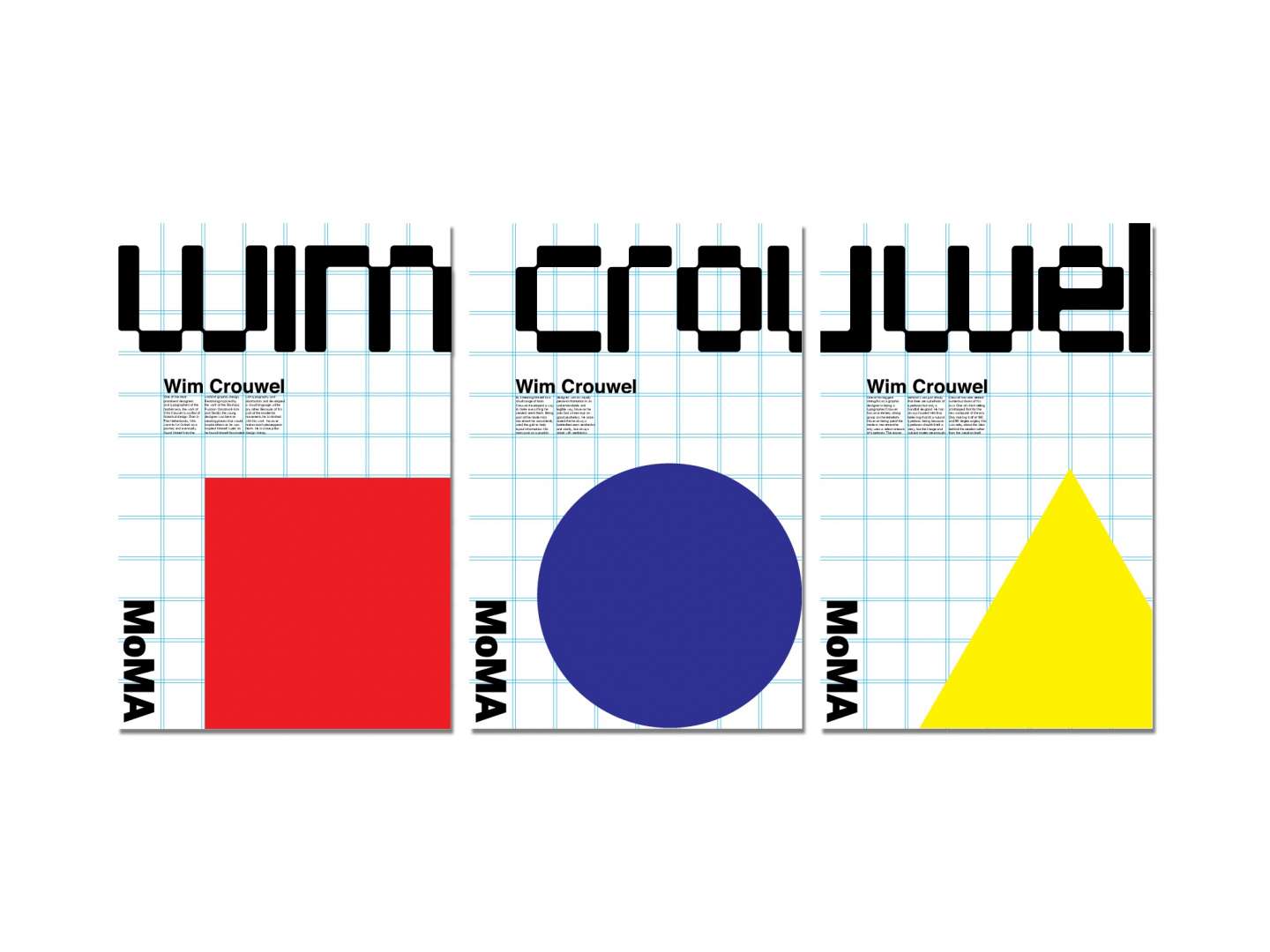 Wim Crouwel Poster and Exhibit