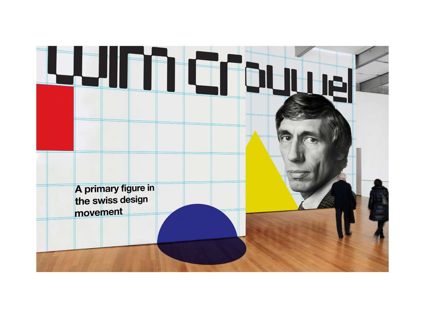 Wim Crouwel Poster and Exhibit