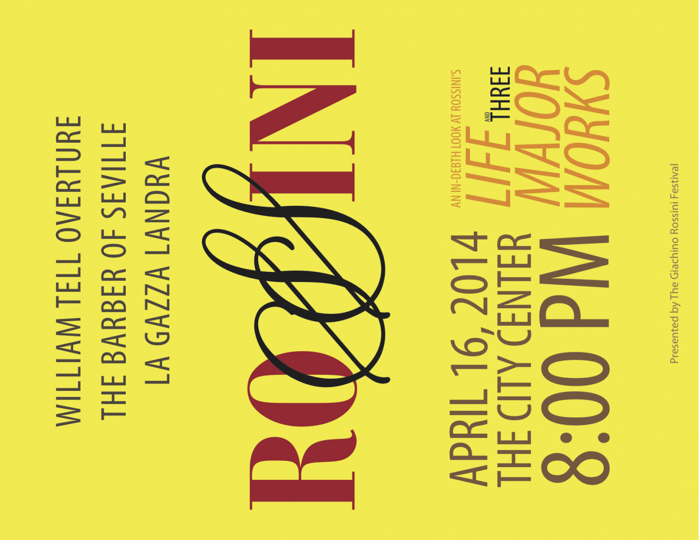 Rossini concert flyer