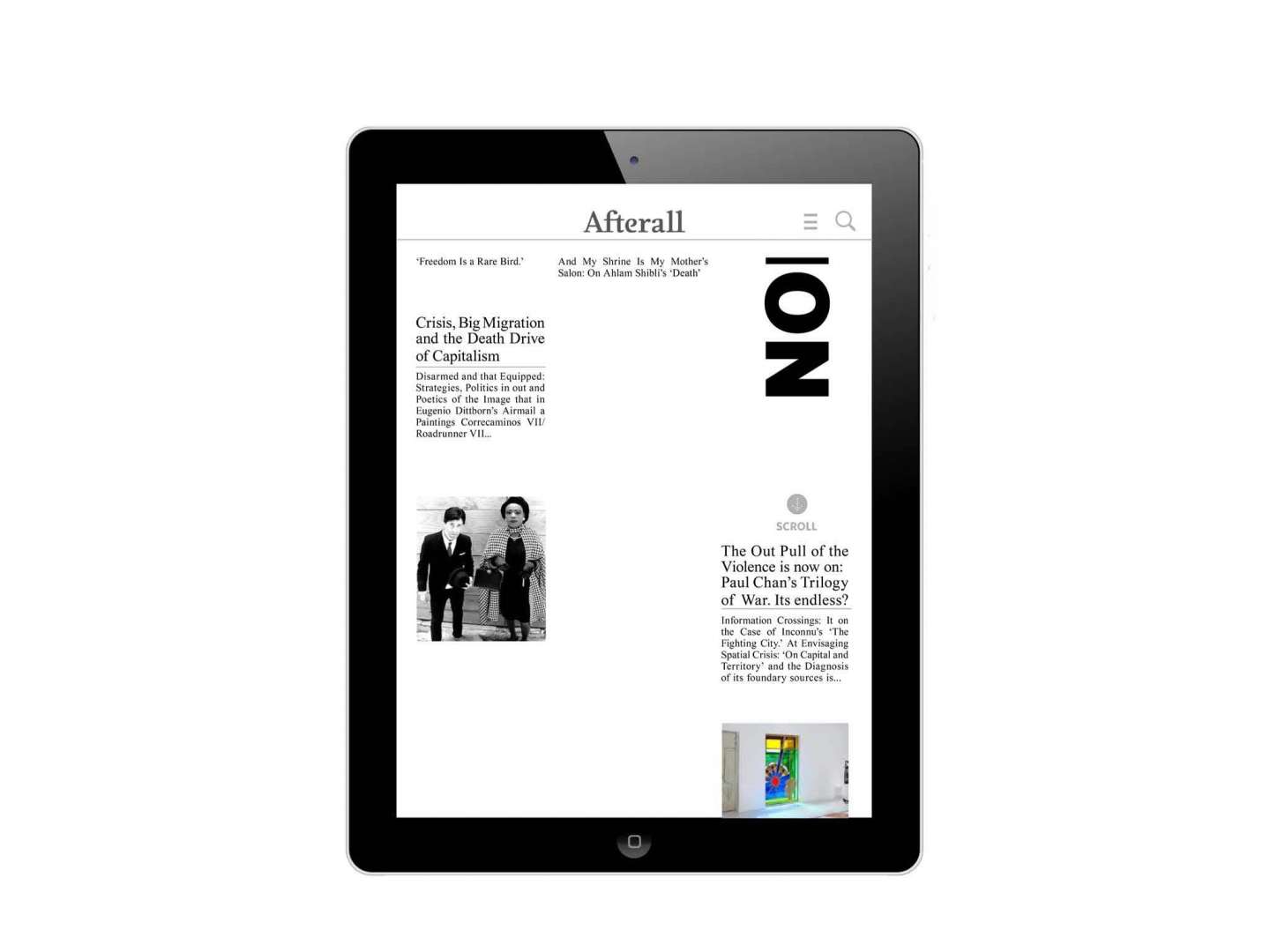 Afterall iPad Magazine