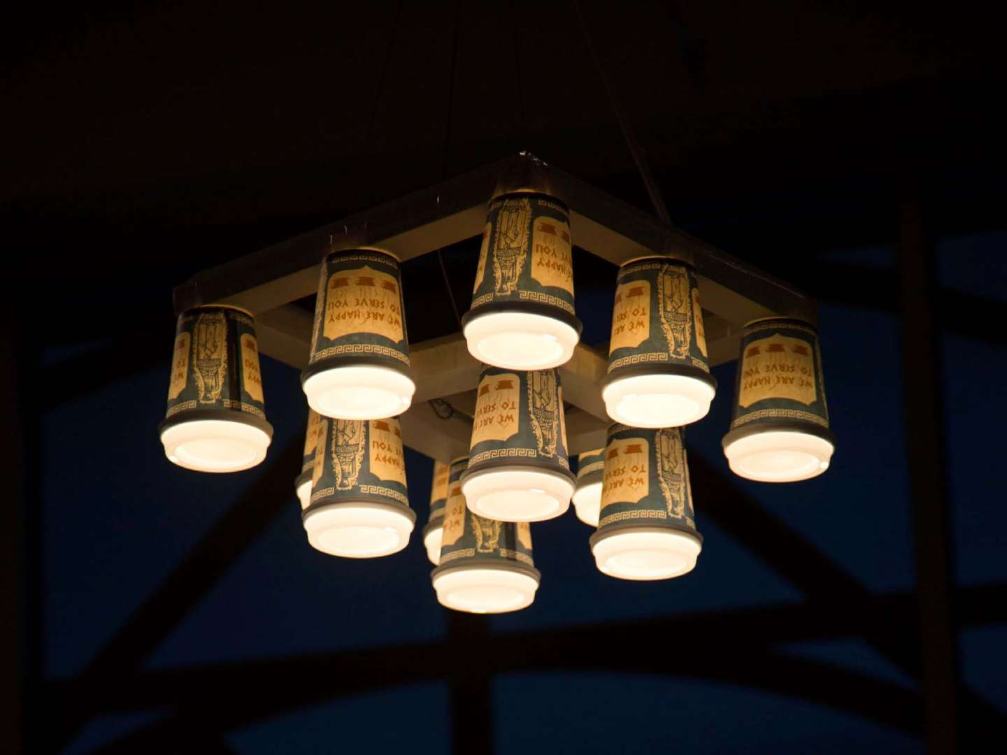 Coffee Cup Chandelier
