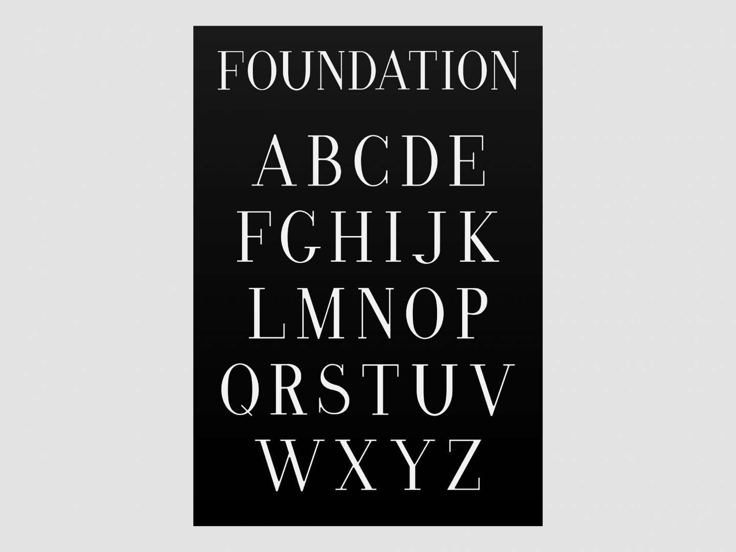 Foundation Typeface