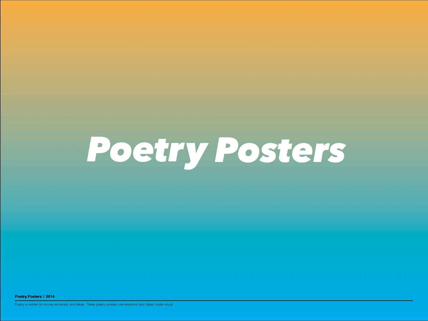 Poetry posters