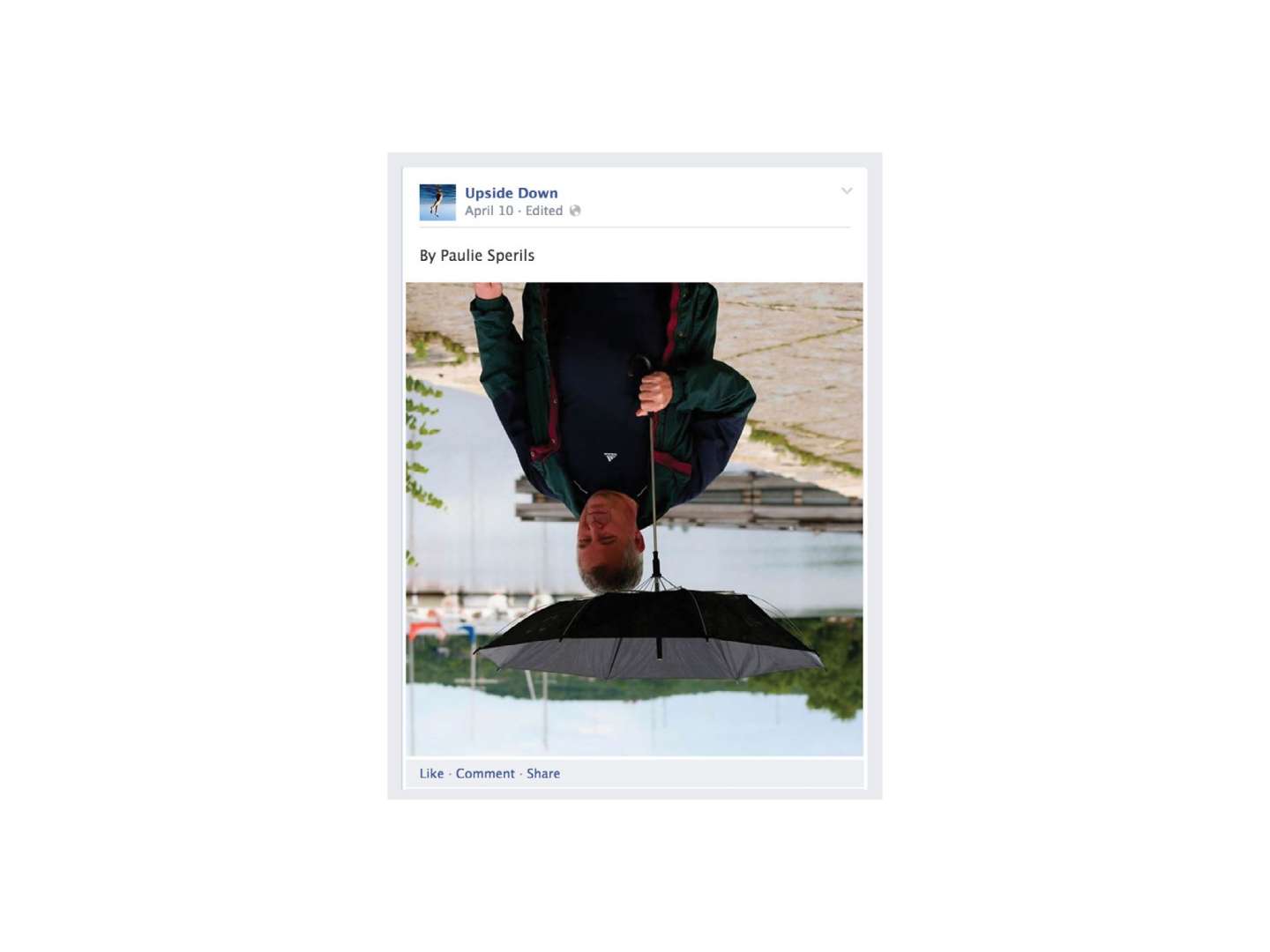 Upside Down Facebook Page