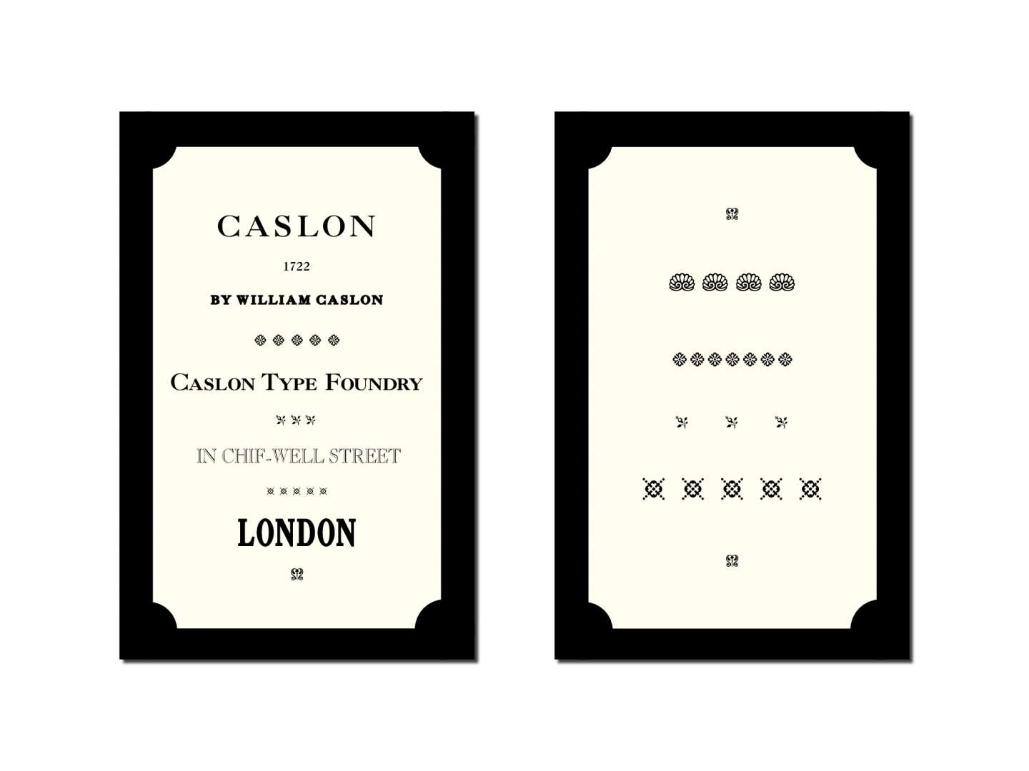 Type Specimen Book: Caslon