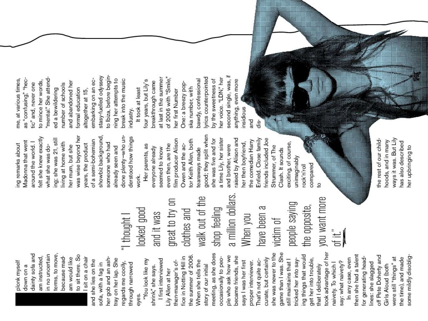iPad Editorial Layout: Lily Allen