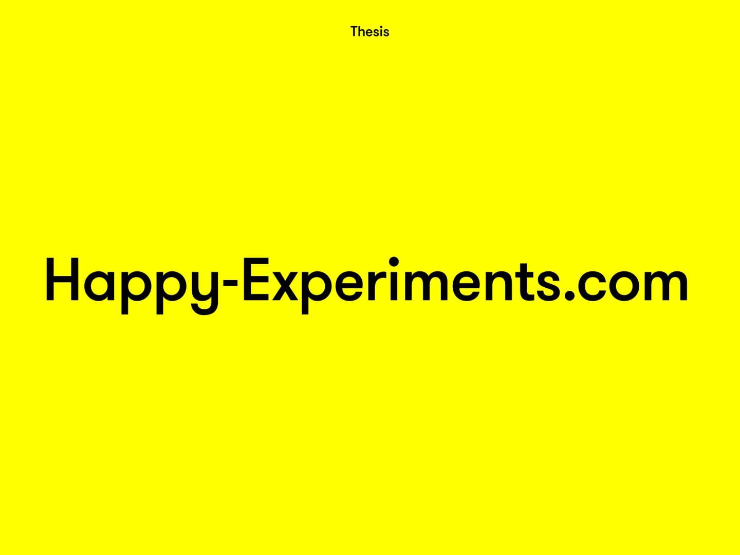 Happy-Experiments.com