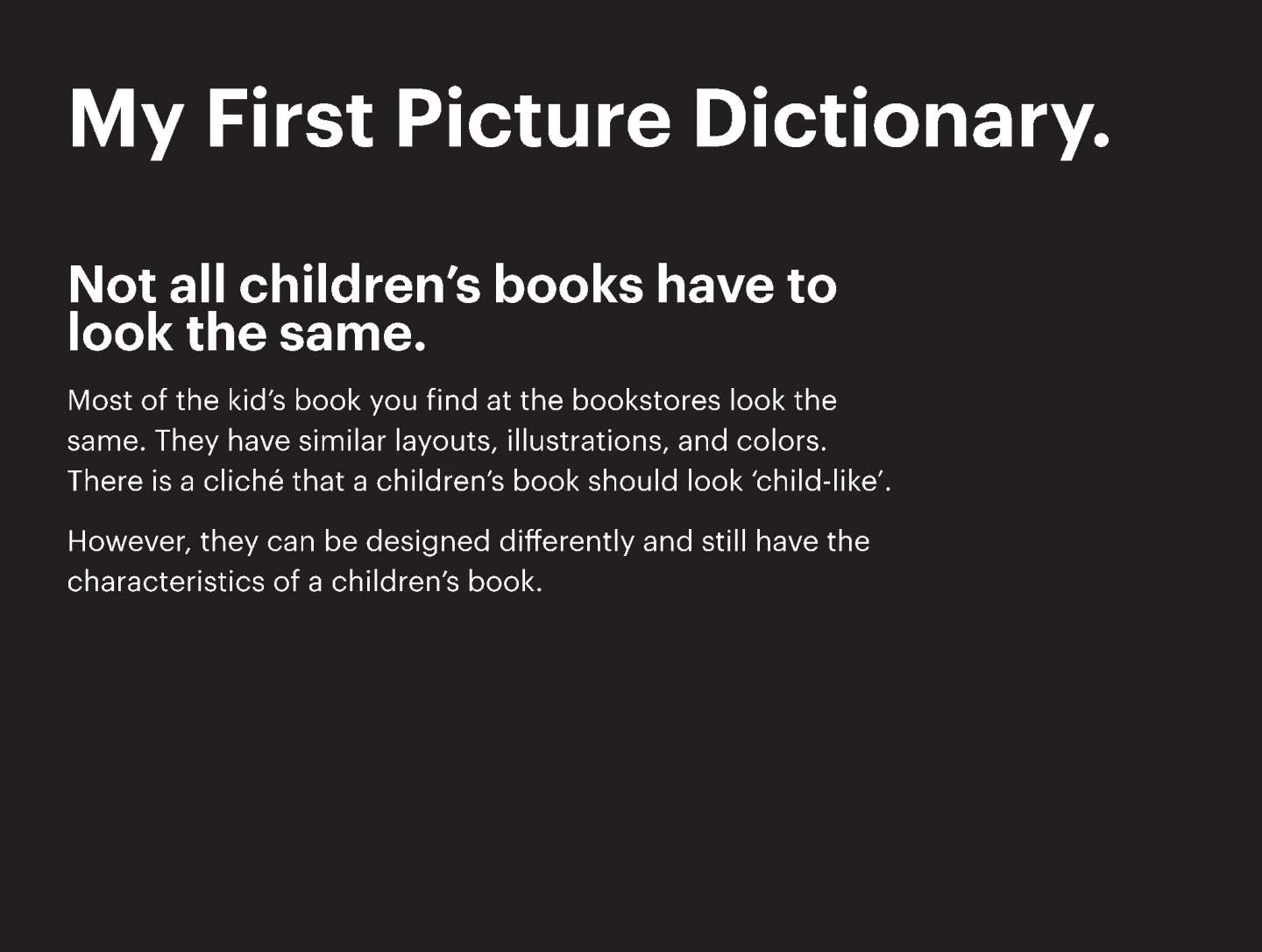 My First Picture Dictionary