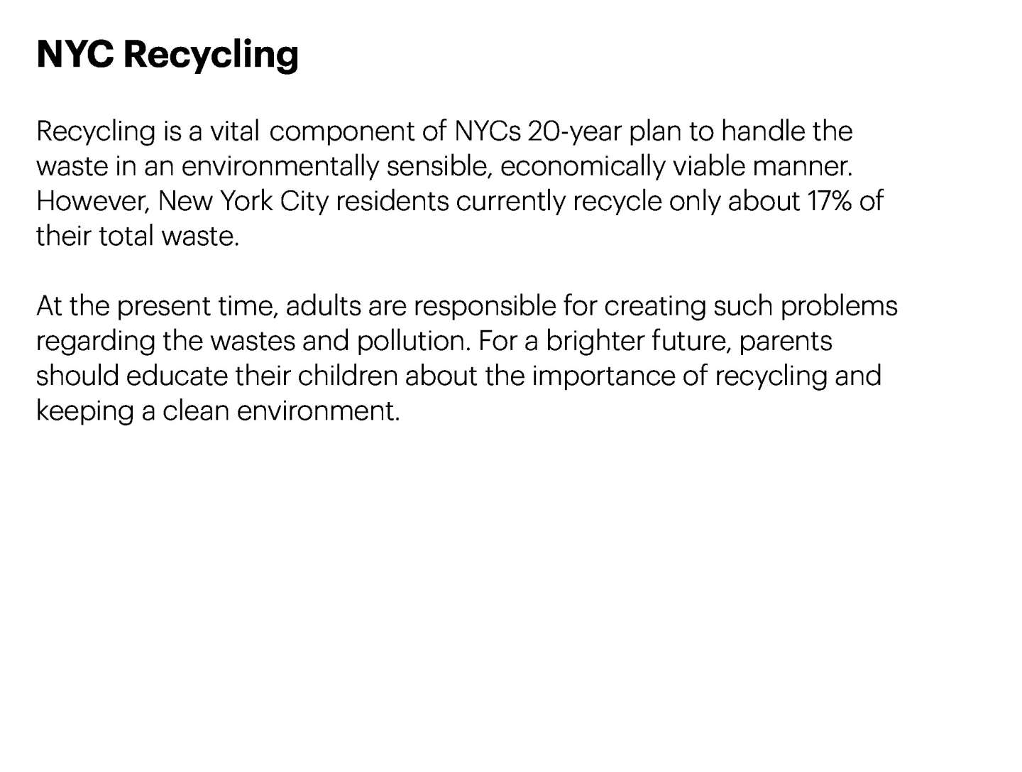 NYC Recycling