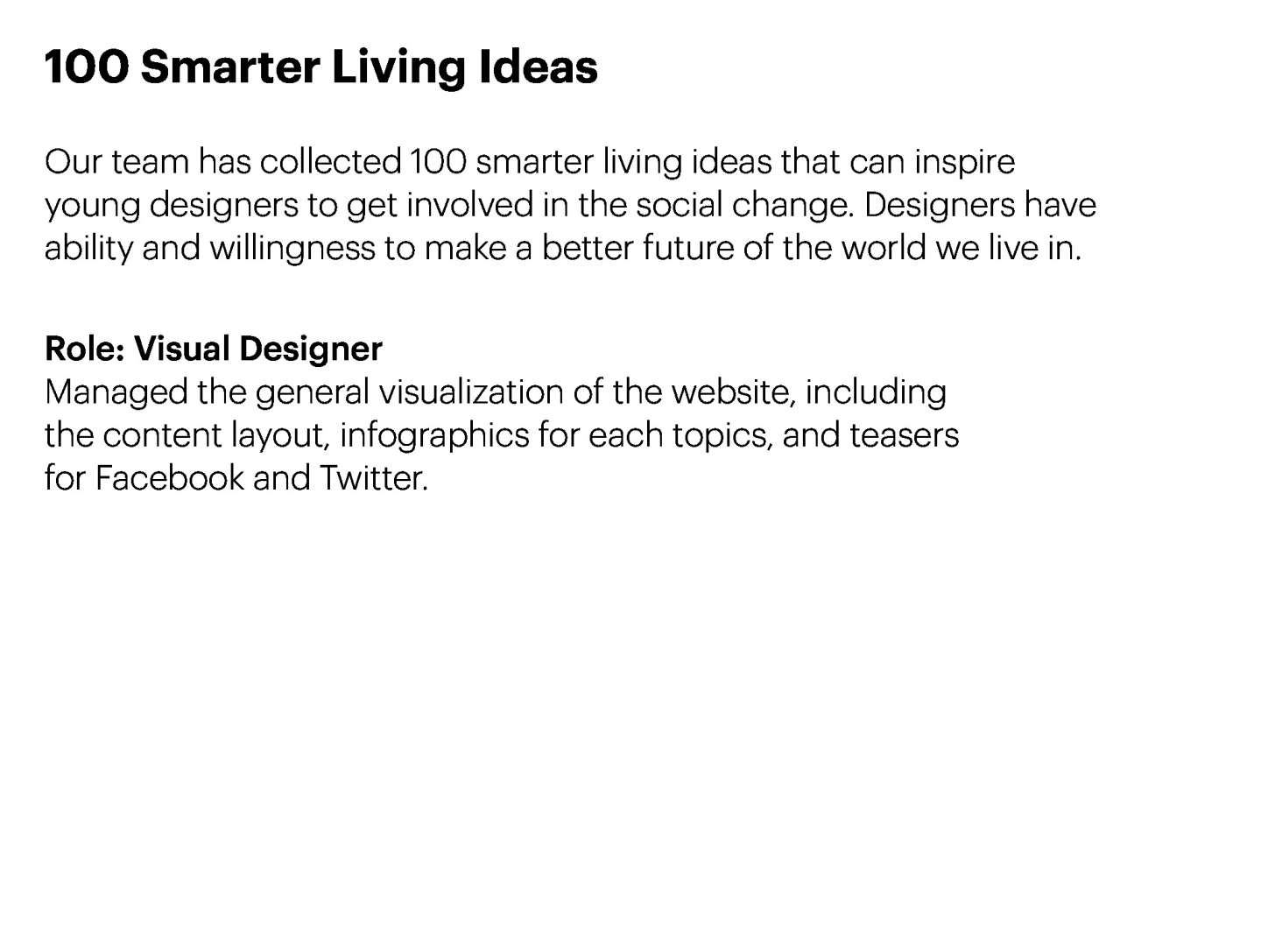 100 Smarter Living