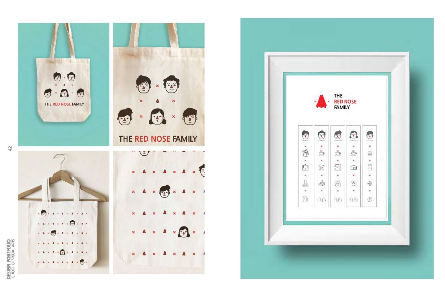 Red Nose Family Inforgraphic design