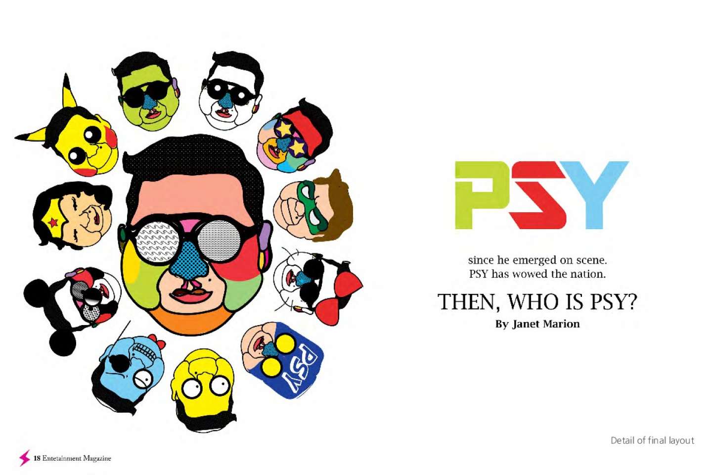 Who is Psy? Editorial Design