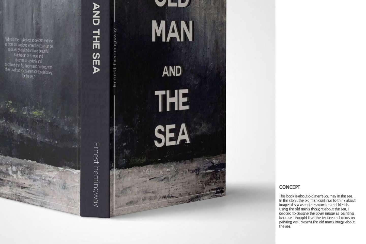 Old Man and The Sea Book Jacket Design