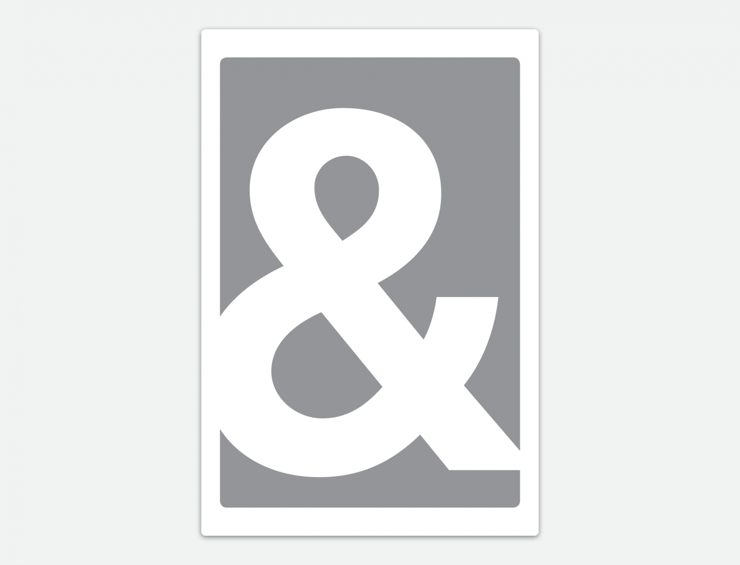 Ampersand Poster Series