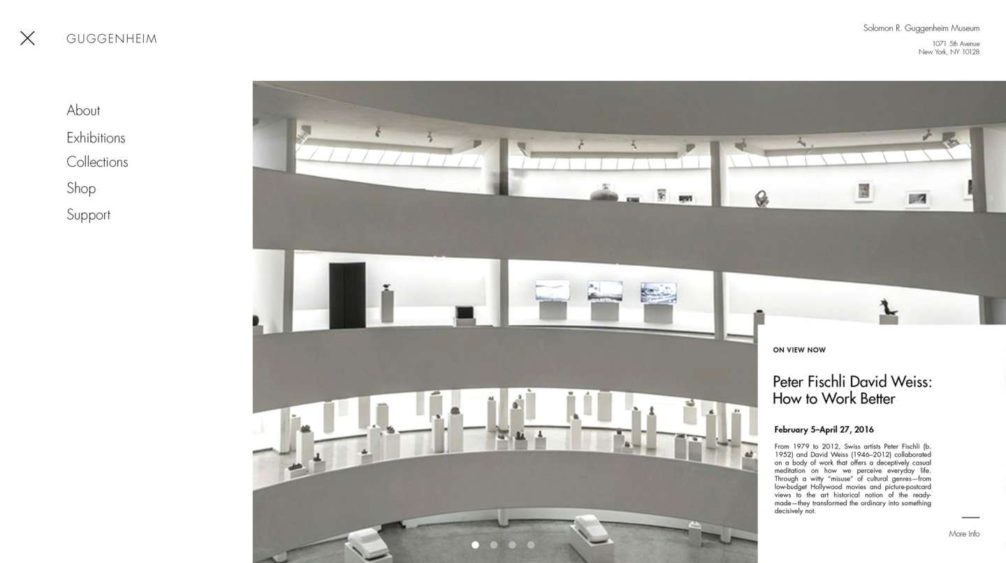 Responsive Website / Guggenheim Museum