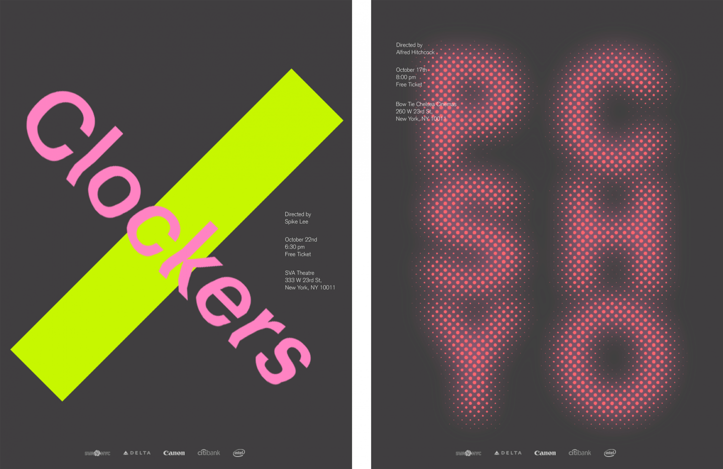 Film Festival Poster Series by Jihyang Lim – SVA Design