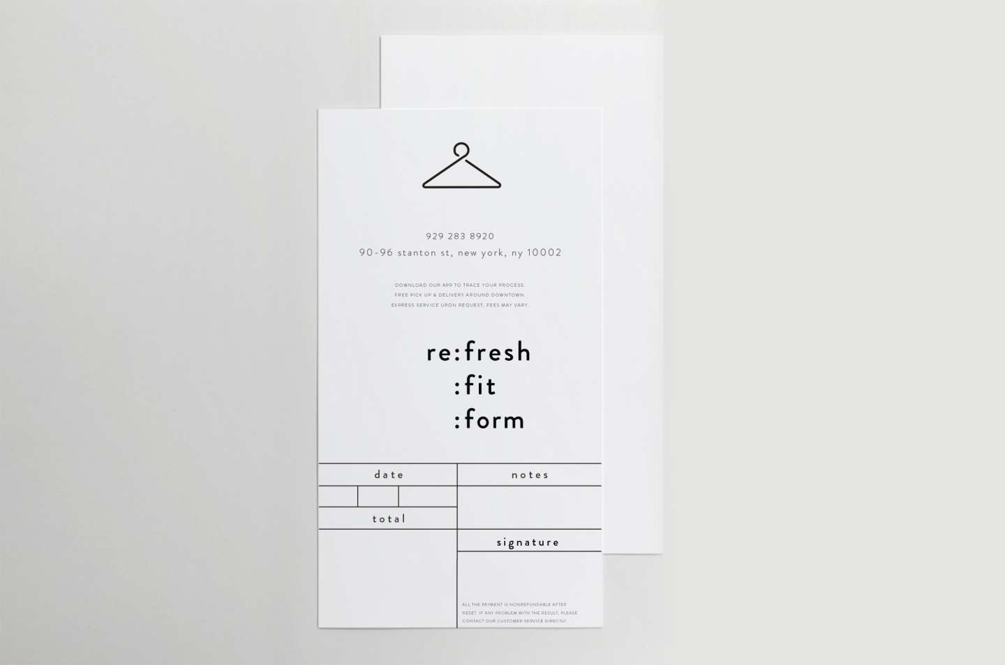 Dry cleaning brand identity