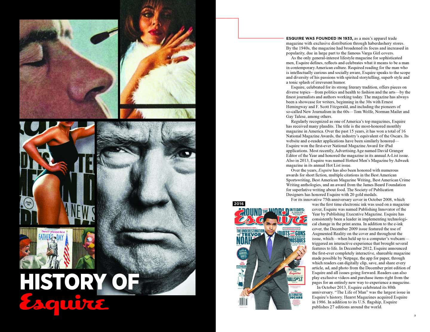 Esquire Timeline by Bryan Vargas SVA Design