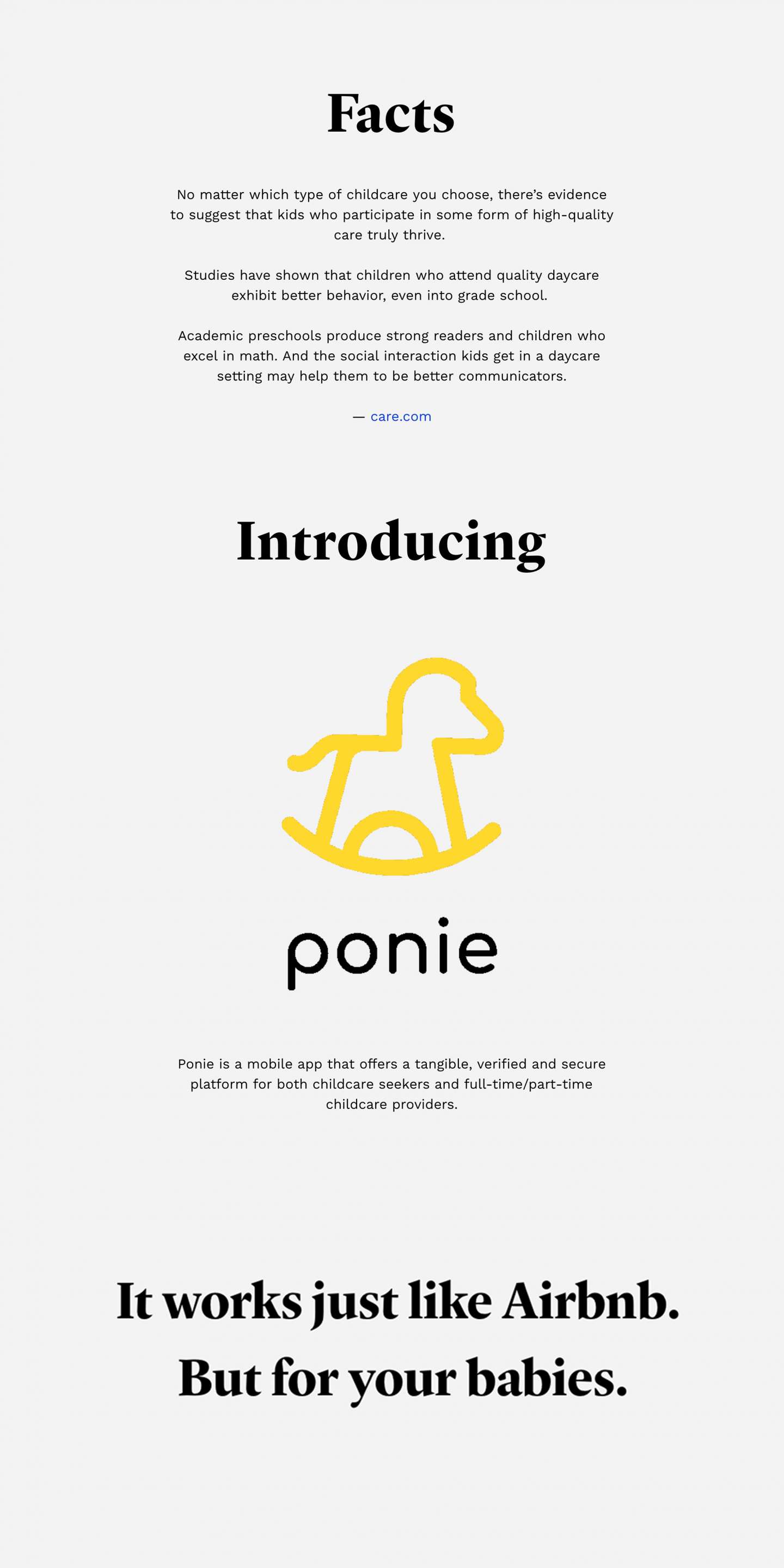 Ponie — Childcare App