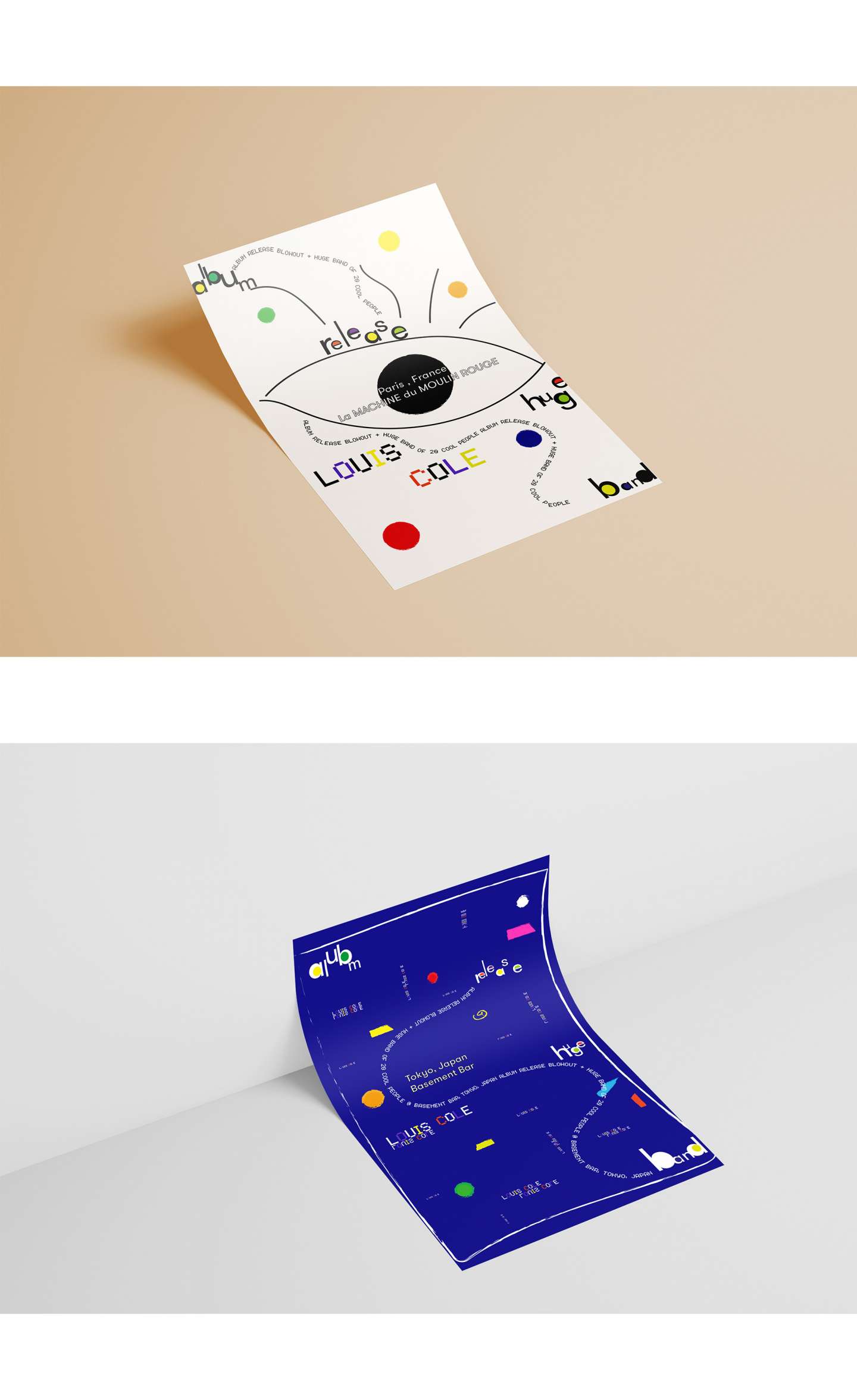 Louis Cole Tour Poster Series & Album Design by Mohan Wang – SVA