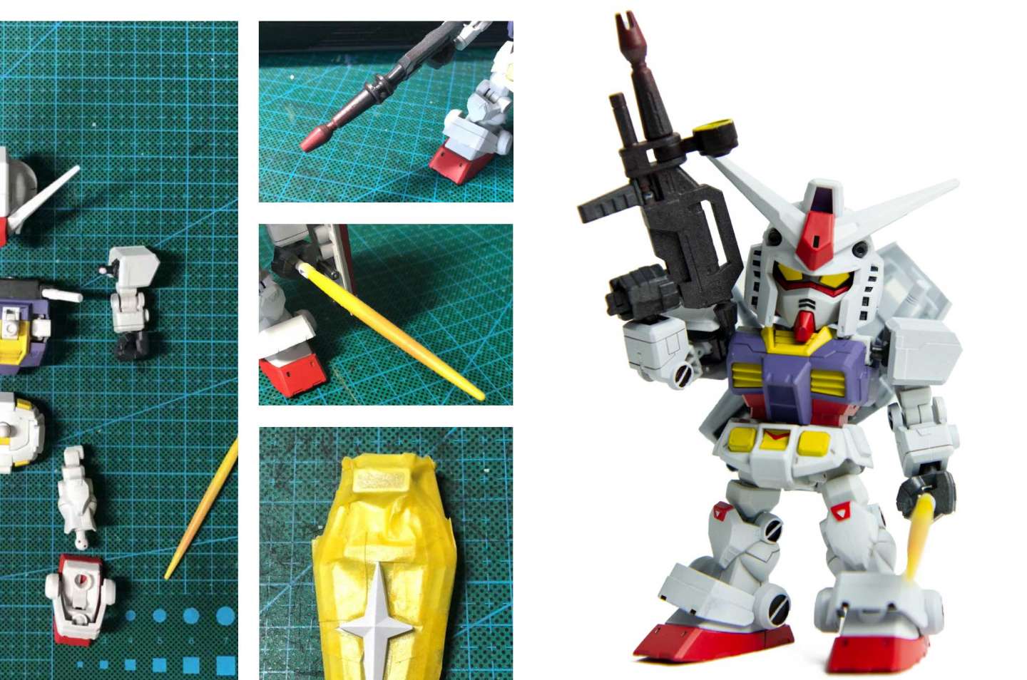 Gundam RX-78 REPAINT & PACKAGE DESIGN