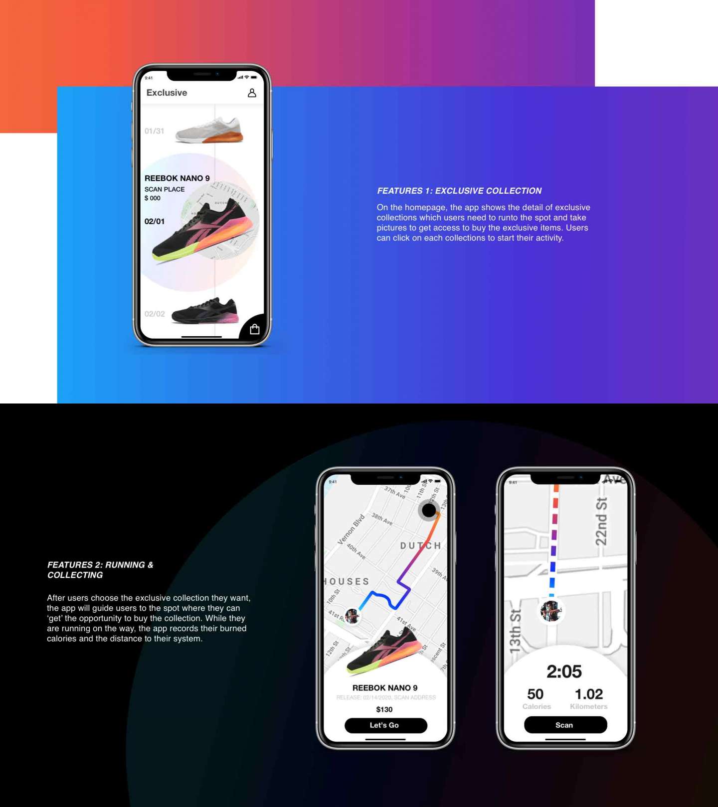 Reebok App by Xiaoyu Zhou – SVA Design