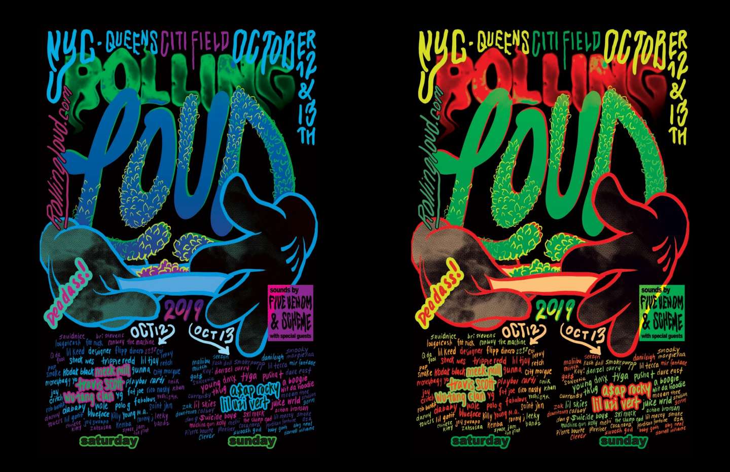 Rolling Loud Posters by Anna Chandler SVA Design